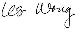 Signature of President Les Wong
